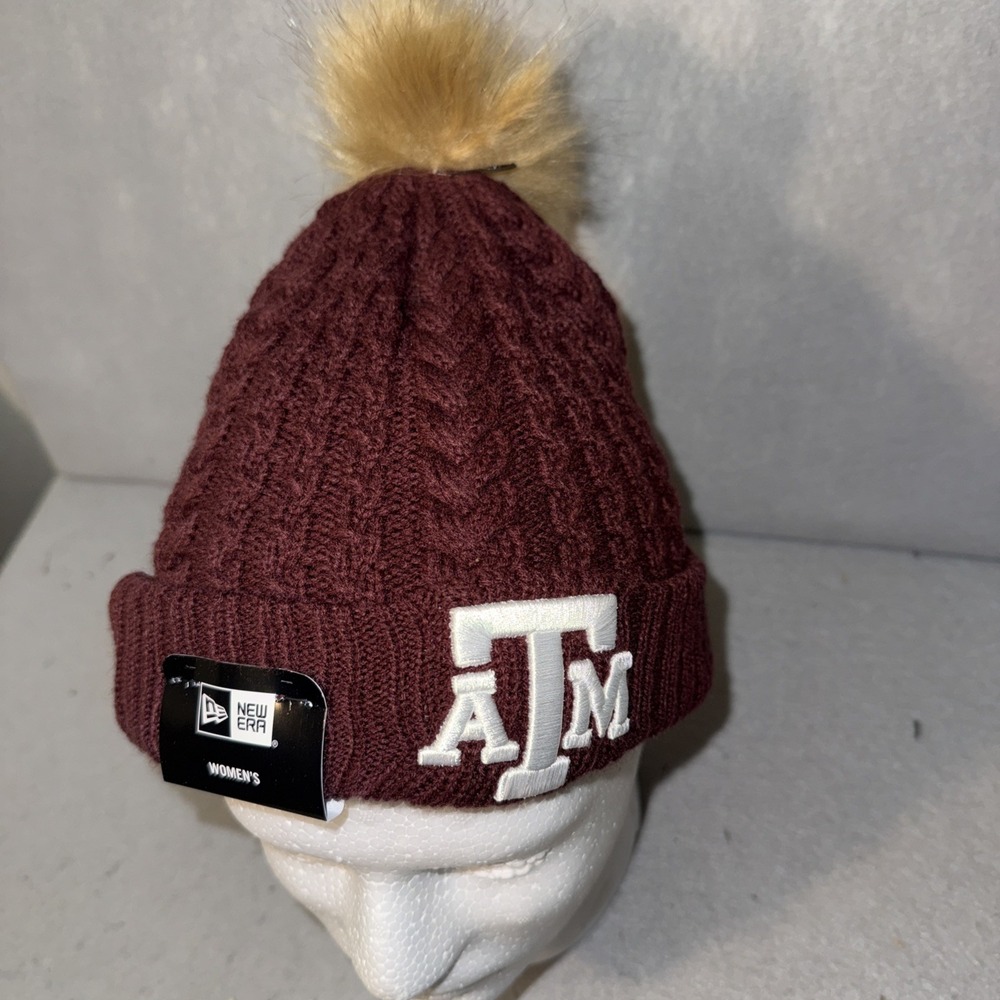 Texas A&M Aggies New Era Women's Cozy Cable‎ Knit Beanie